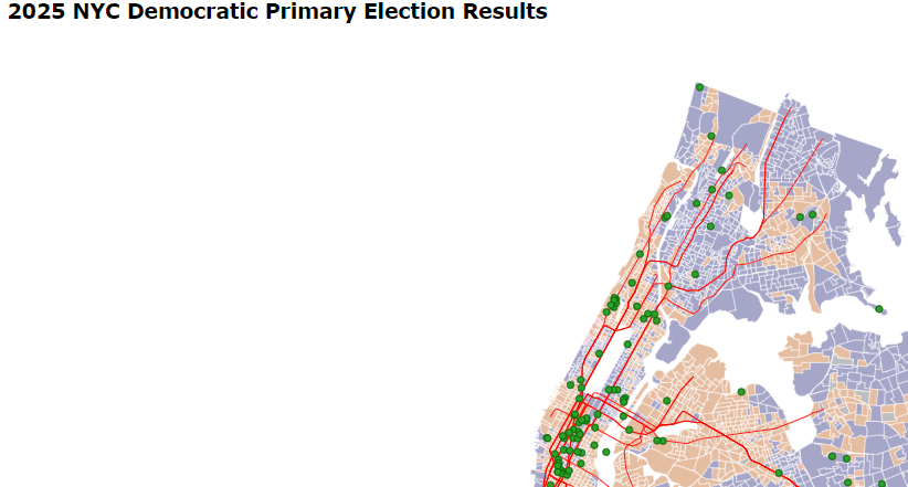 2025 NYC Dem Primary Election Map